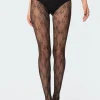 Embroidered Lacey Tights