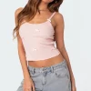 Emilia Ribbed Bow Tank Top