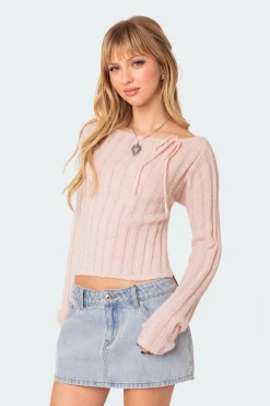 Emmy Open Back Knit Top