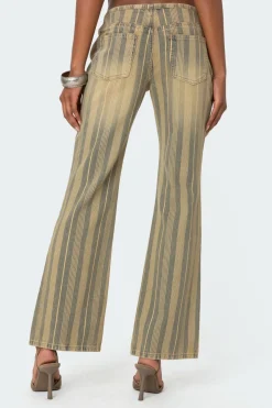 Eternity Pinstripe Flare Jeans