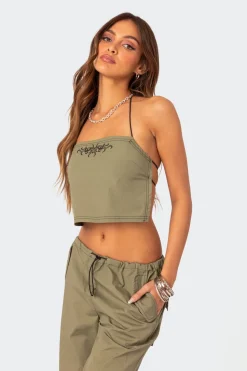 Fey Bungee Strap Open Back Top