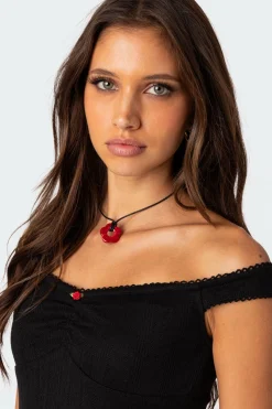 Flower Girl Cord Necklace