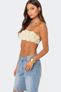Flower Girl Crochet Crop Top