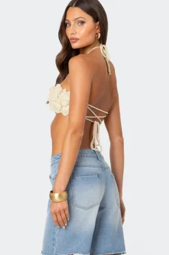 Flower Girl Crochet Crop Top