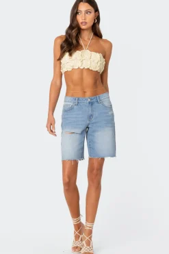Flower Girl Crochet Crop Top