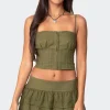 Fluer Linen Look Tank Top