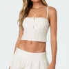 Fluer Linen Look Tank Top