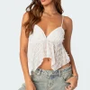 Flutter Frilled Tie Back Top