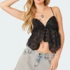 Flutter Frilled Tie Back Top