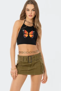 Fly Away Open-Back Crop Top