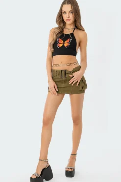 Fly Away Open-Back Crop Top