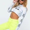 Fly Teddy Tie-Dye Crop Top