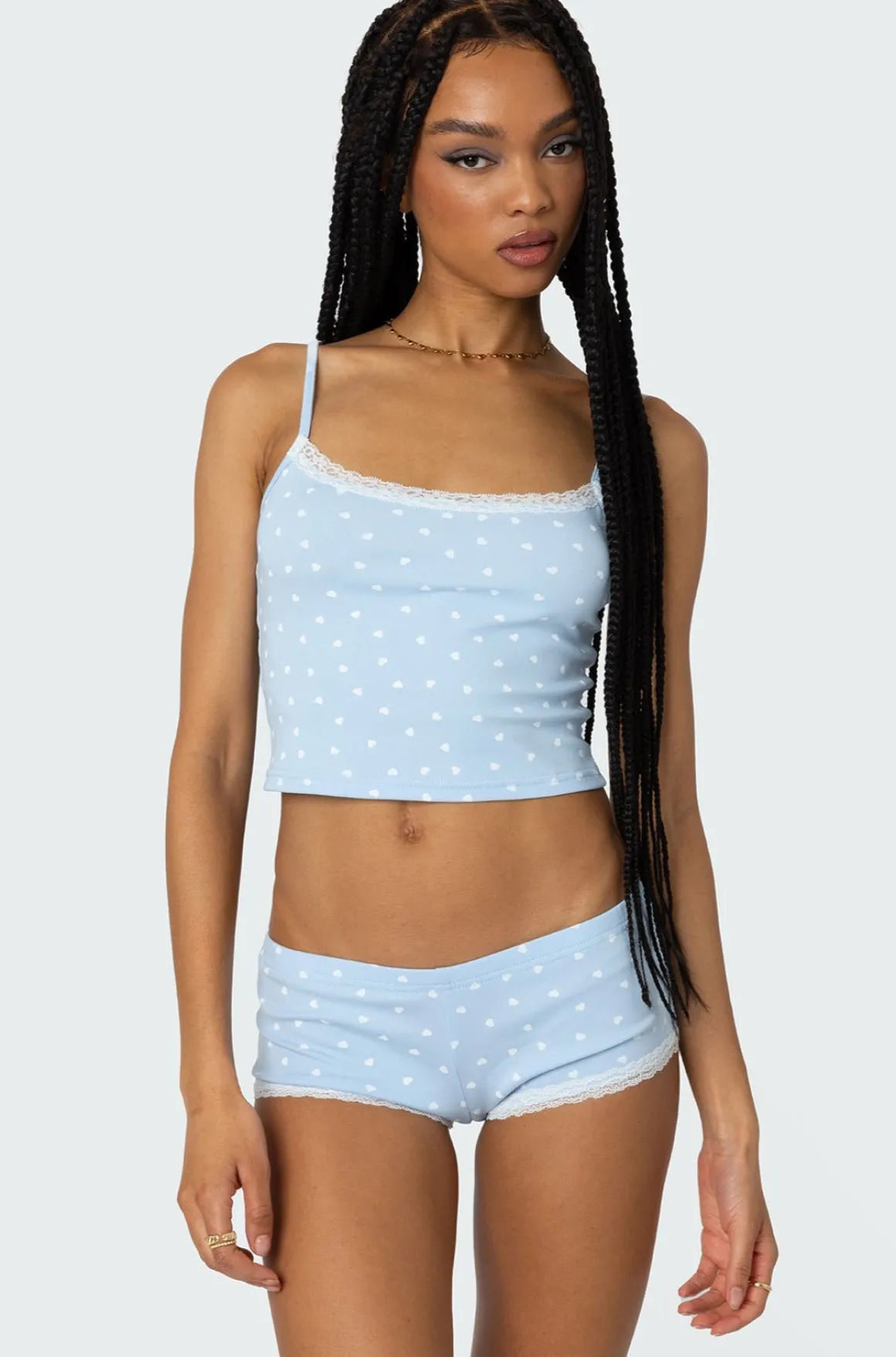 Follow Ur Heart Printed Tank Top