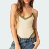 Forest Lacey Ribbed Bodysuit