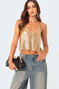 Forever Chainmail Open Back Top