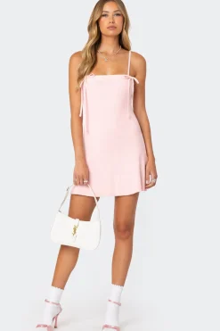 Fridah Ribbed Knit Mini Dress
