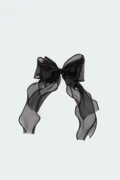 Frilled Bow Hair Clip