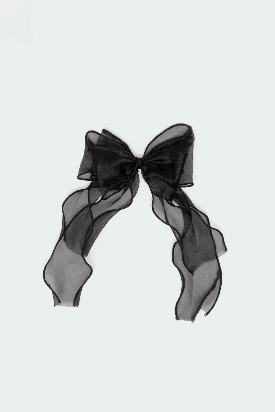 Frilled Bow Hair Clip