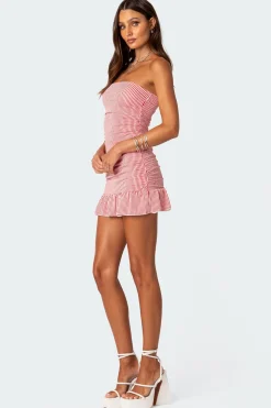 Gaia Gathered Mini Dress