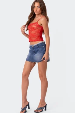 Gianna Sheer Lace Tank Top