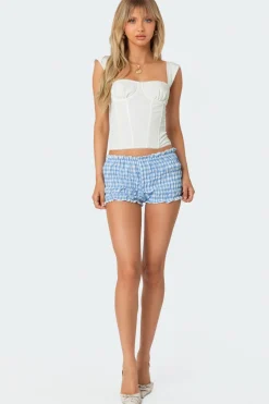 Gingham Scrunch Shorts