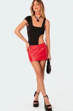 Ginny Asymmetric Cut Out Bodysuit