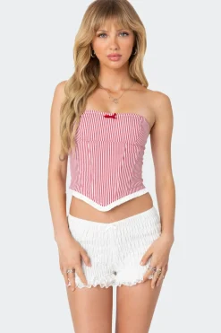Hamilton Pinstripe Poplin Corset