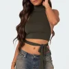 Hamlin Wrap Tie Crop Top