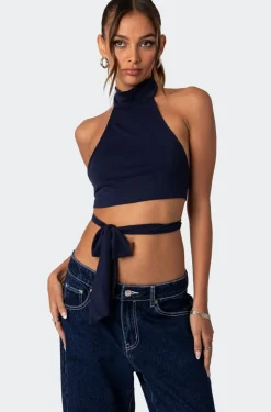 Hamlin Wrap Tie Crop Top