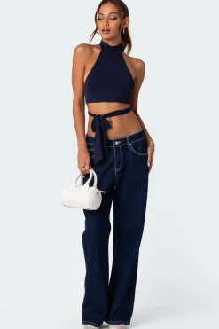 Hamlin Wrap Tie Crop Top