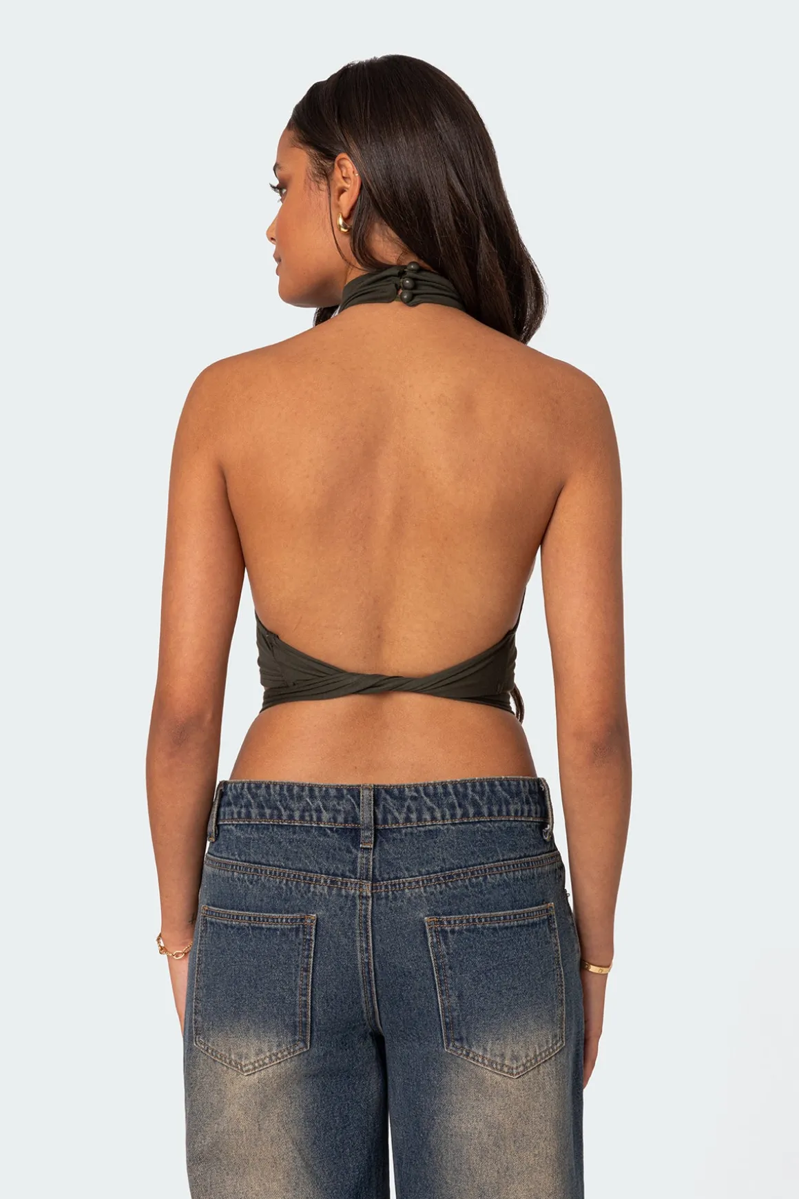 Hamlin Wrap Tie Crop Top