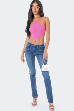Harlow Knitted Open-Back Top