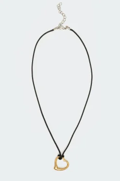 Heart Of Gold Cord Necklace