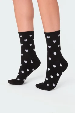 Heart Printed Socks