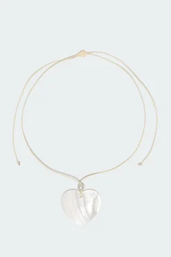 Heart Shell Cord Necklace