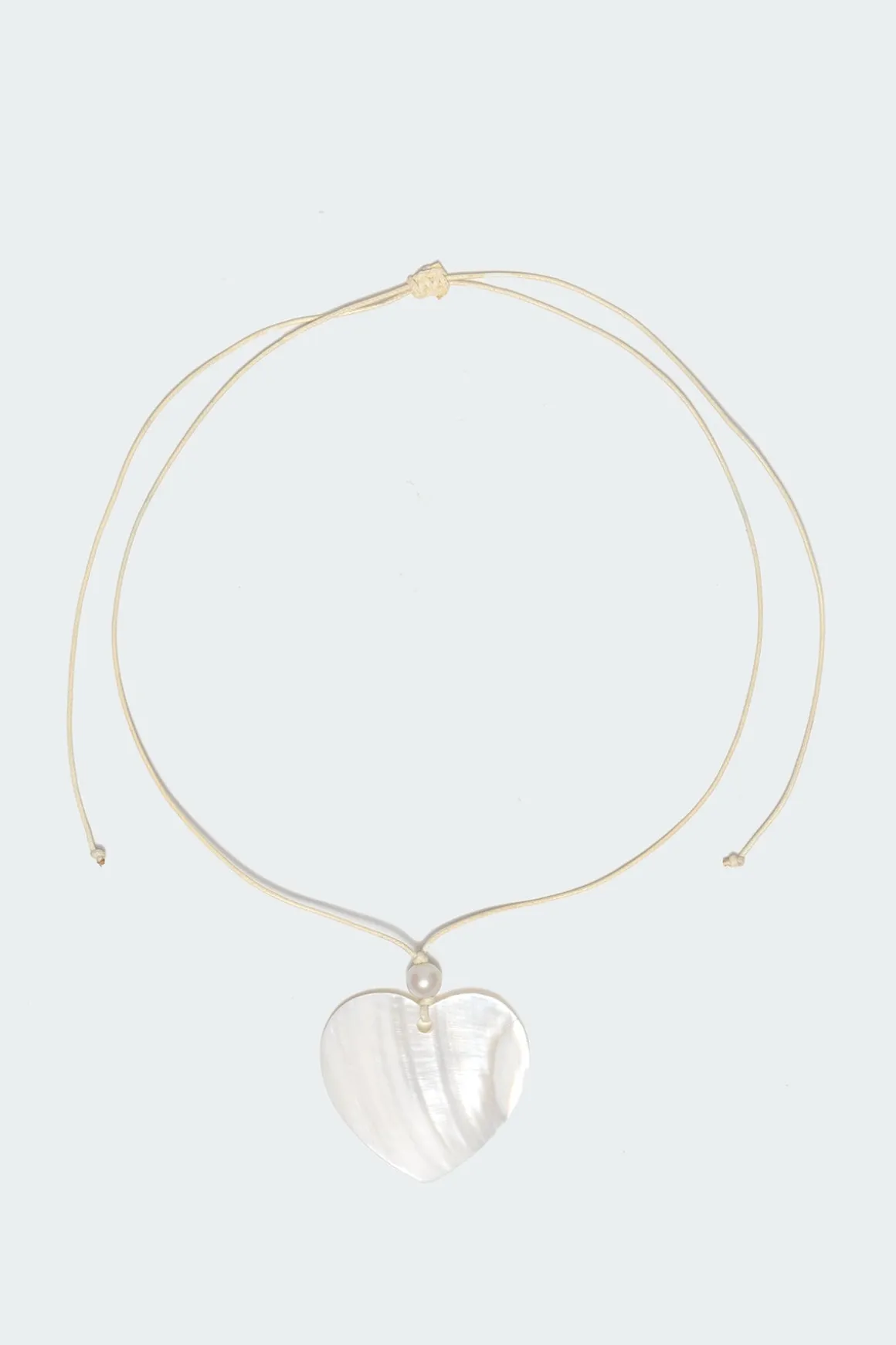 Heart Shell Cord Necklace
