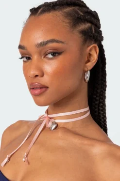 Heartache Satin Choker