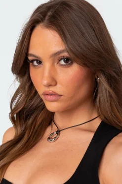 Hoop Cord Necklace