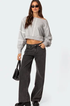 Inside Out Cropped Sweatshirt