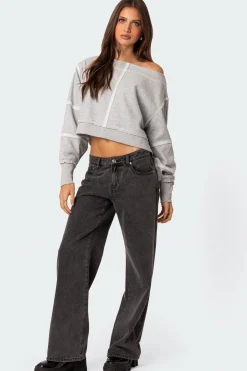 Inside Out Cropped Sweatshirt