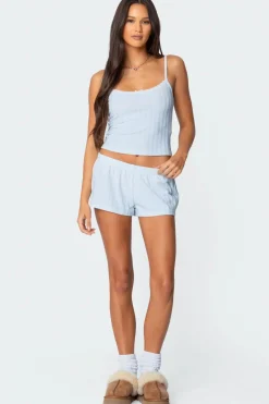 Irene Low Rise Pointelle Micro Shorts