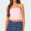 Isabella Ruched Tube Top