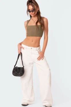 It Girl Square Neck Crop Top