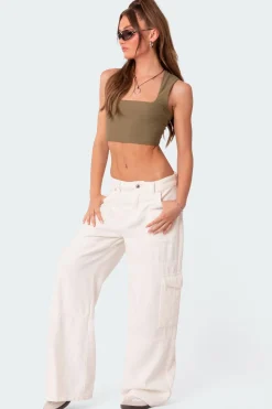 It Girl Square Neck Crop Top