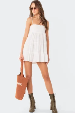 Ivory Oversized Mini Dress