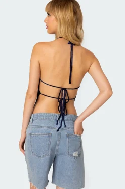 Jada Open Back Crochet Top