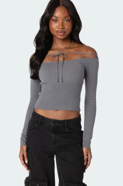 Jane Tie Front Knit Top