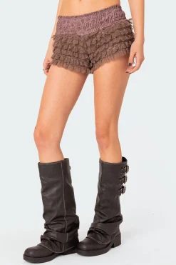 Janis Floral Ruffled Shorts