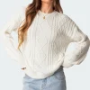 Jessy Cable Knit Oversized Sweater