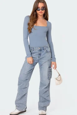 Joanna Square Neck Bodysuit